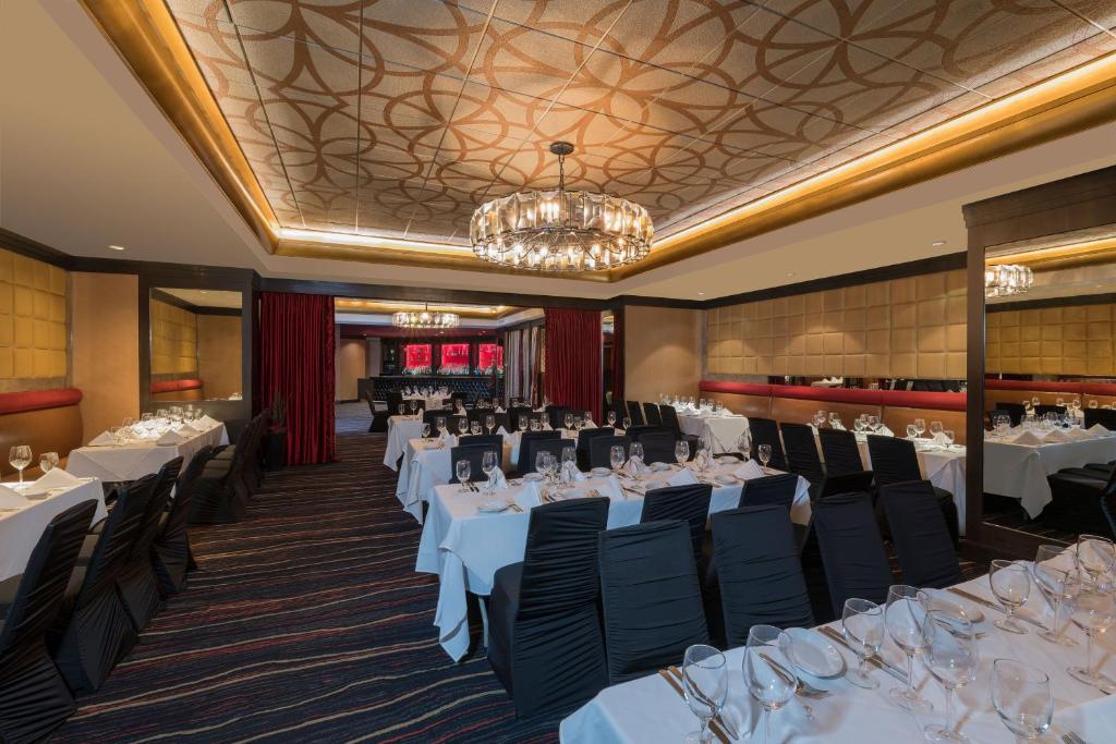 Elegant restaurant table with premium dining atmosphere